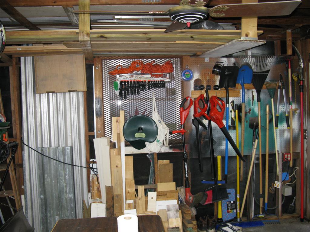 wood garage  storage